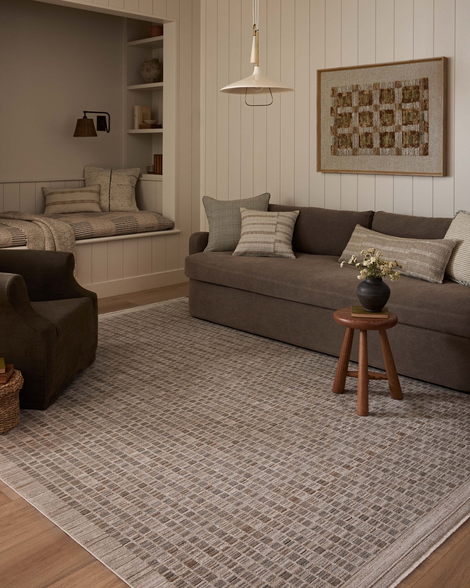 Amber Lewis x Loloi Cali Natural / Slate 11' - 6" x 15' - 7" Area Rug White Cliff Studio Area Rugs