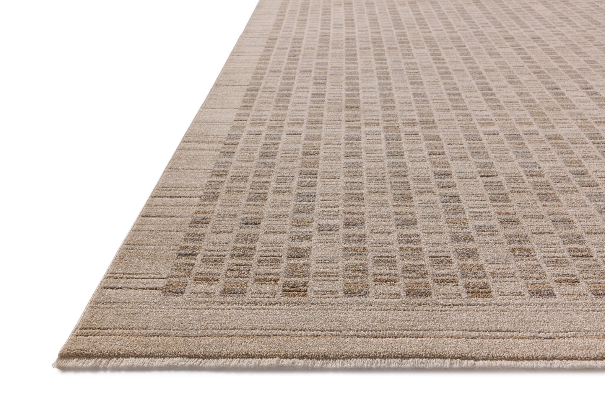 Amber Lewis x Loloi Cali Natural / Slate 11' - 6" x 15' - 7" Area Rug White Cliff Studio Area Rugs