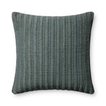 Amber Lewis x Loloi Callahan Blue 24'' x 24'' Pillow Cover Only White Cliff Studio Throw Pillows
