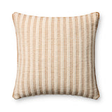 Amber Lewis x Loloi Callahan Natural / Amber 24'' x 24'' Pillow Cover Only White Cliff Studio Throw Pillows