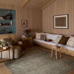 Amber Lewis x Loloi Cambria Aqua / Natural Rug White Cliff Studio Area Rugs
