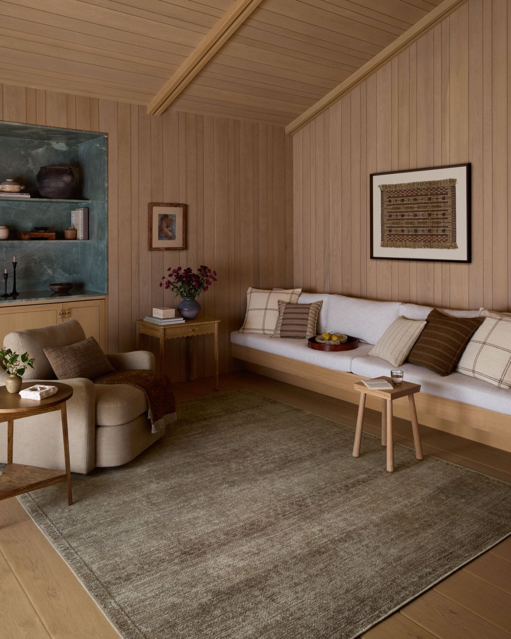 Amber Lewis x Loloi Cambria Ash / Bark Rug White Cliff Studio Area Rugs
