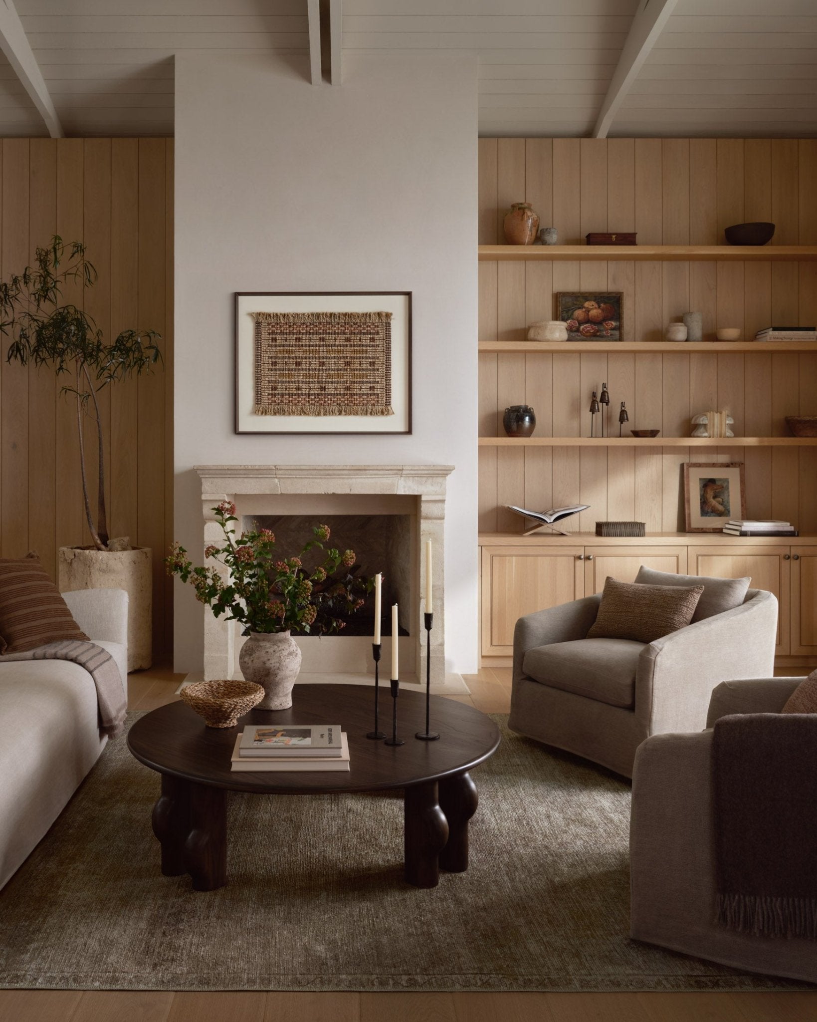 Amber Lewis x Loloi Cambria Ash / Bark Rug White Cliff Studio Area Rugs
