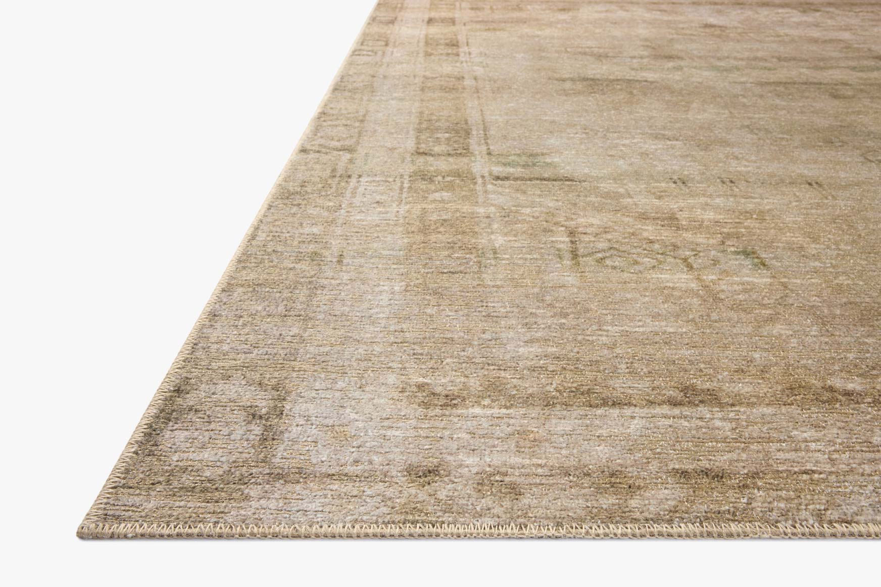 Amber Lewis x Loloi Cambria Natural / Jade Rug White Cliff Studio Area Rugs