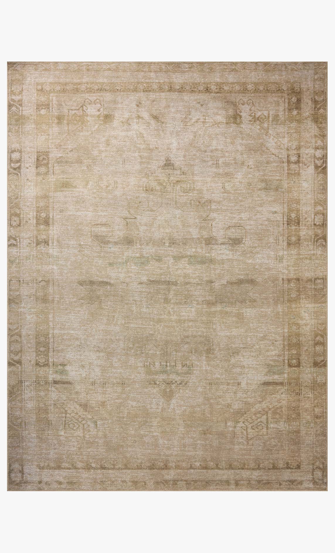 Amber Lewis x Loloi Cambria Natural / Jade Rug White Cliff Studio Area Rugs