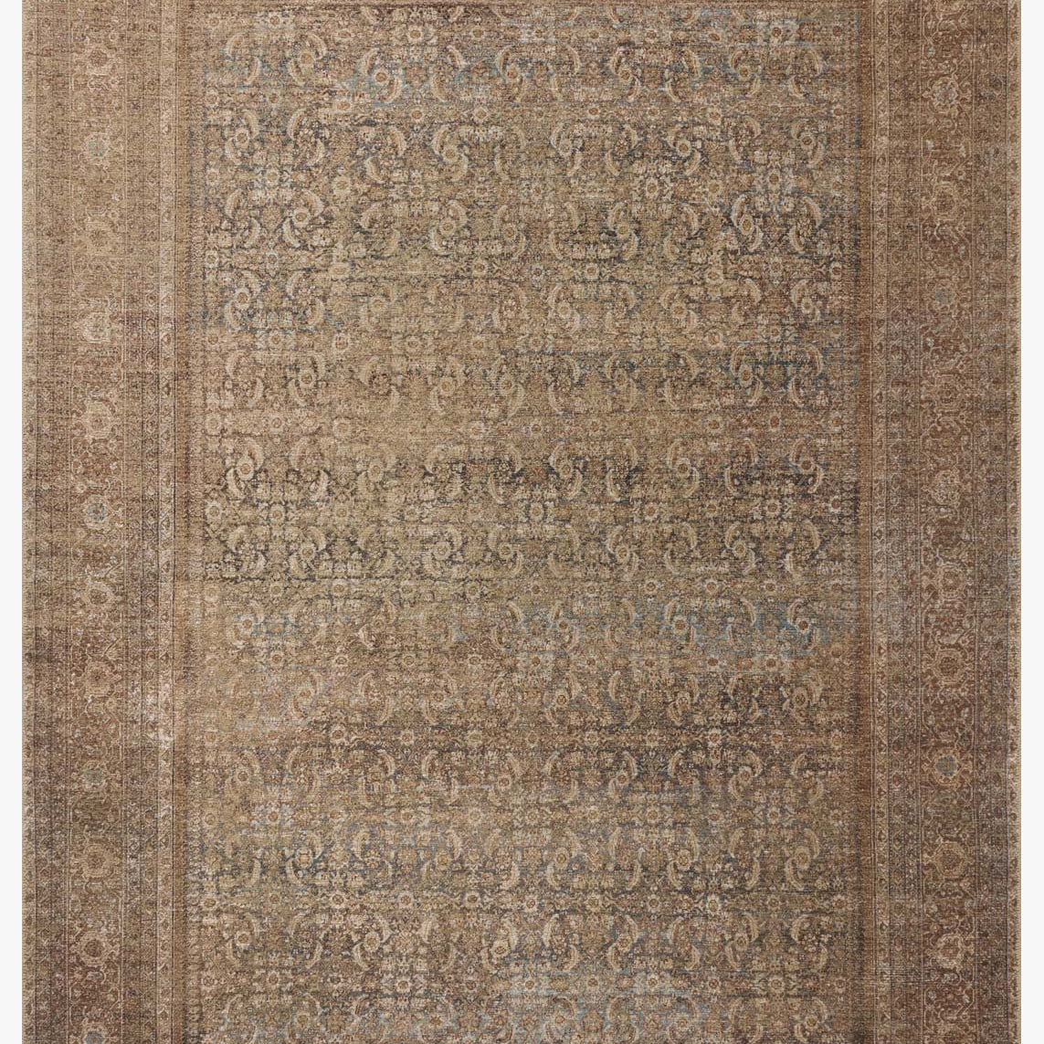 Amber Lewis x Loloi Cambria Ocean / Bark Rug White Cliff Studio Area Rugs