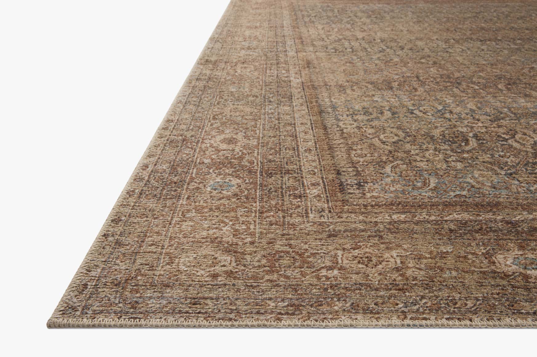 Amber Lewis x Loloi Cambria Ocean / Bark Rug White Cliff Studio Area Rugs