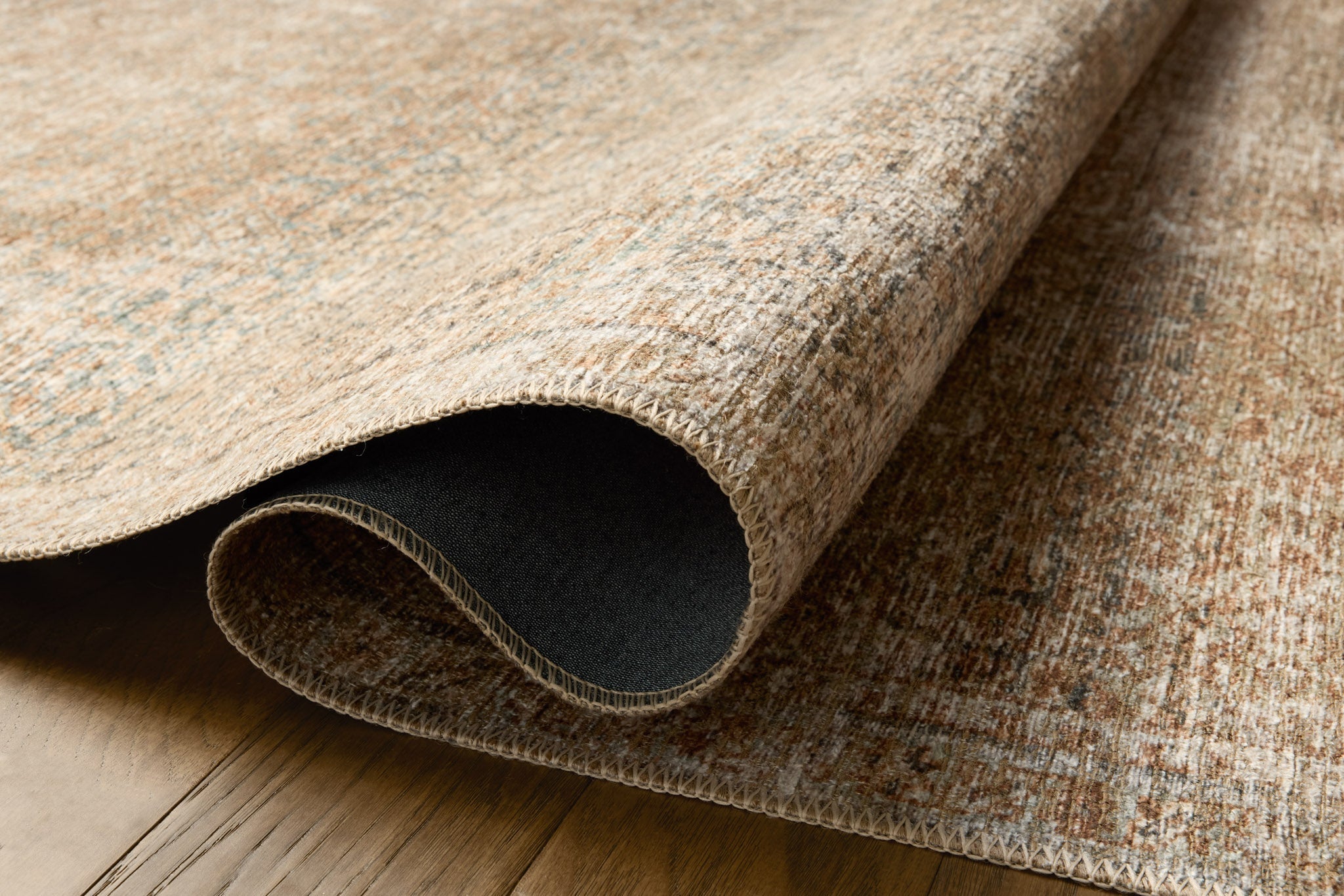 Amber Lewis x Loloi Cambria Ocean / Brick Rug White Cliff Studio Area Rugs