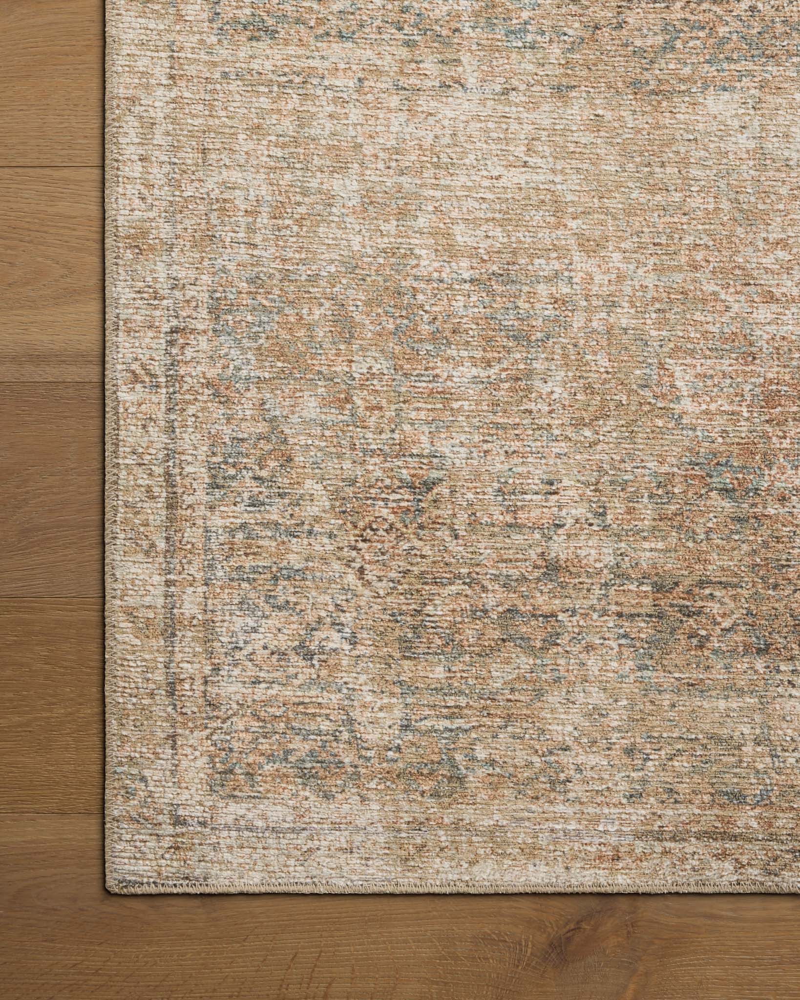 Amber Lewis x Loloi Cambria Ocean / Brick Rug White Cliff Studio Area Rugs