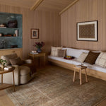 Amber Lewis x Loloi Cambria Ocean / Brick Rug White Cliff Studio Area Rugs