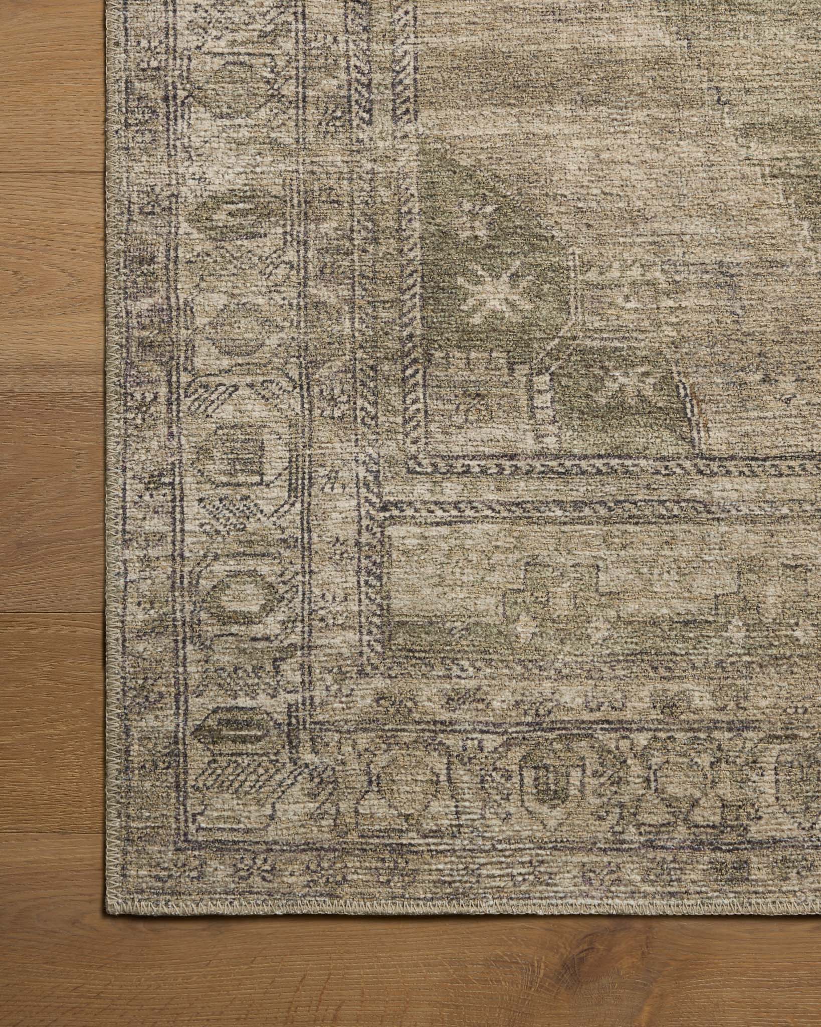Amber Lewis x Loloi Cambria Sand / Olive Rug White Cliff Studio Area Rugs