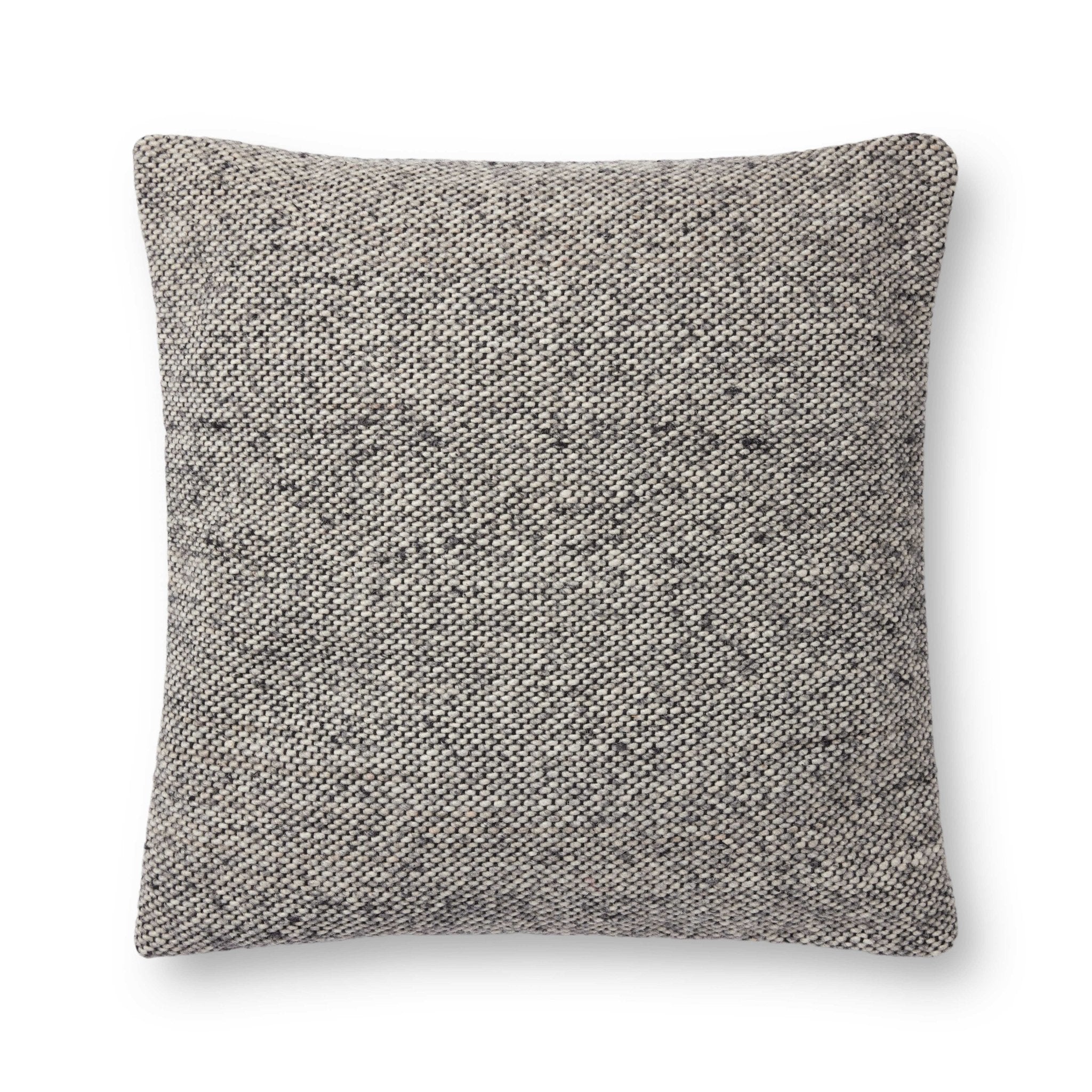 Amber Lewis x Loloi Claudette Charcoal / Grey 22'' x 22'' Cover Only Pillow