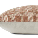 Amber Lewis x Loloi Dolly Clay / Natural 22'' x 22'' Cover Only Pillow White Cliff Studio Throw Pillows