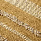 Amber Lewis x Loloi Elowen PAL0039 Gold 18'' x 18'' Cover w/Down Pillow White Cliff Studio Throw Pillows