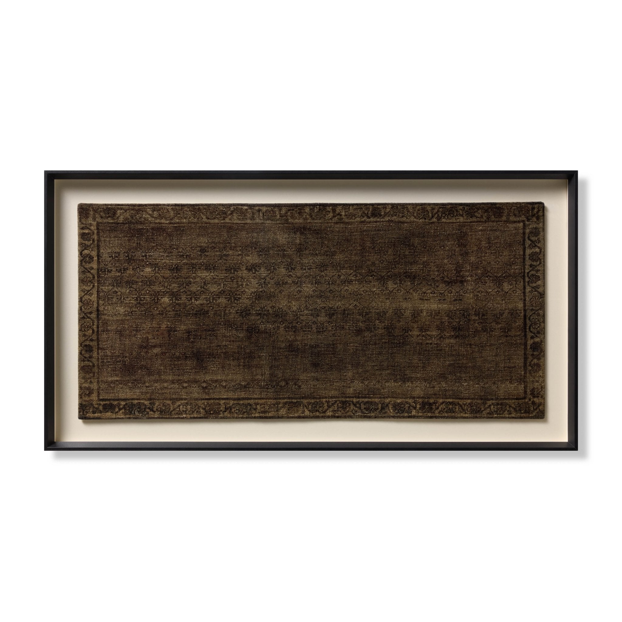 Amber Lewis x Loloi Felton Green / Black 4' - 8" x 2' - 4" Wall Art White Cliff Studio Textile Art