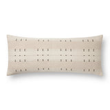 Amber Lewis x Loloi Gabrielle Beige / Terracotta 13'' x 35'' Cover Only Pillow