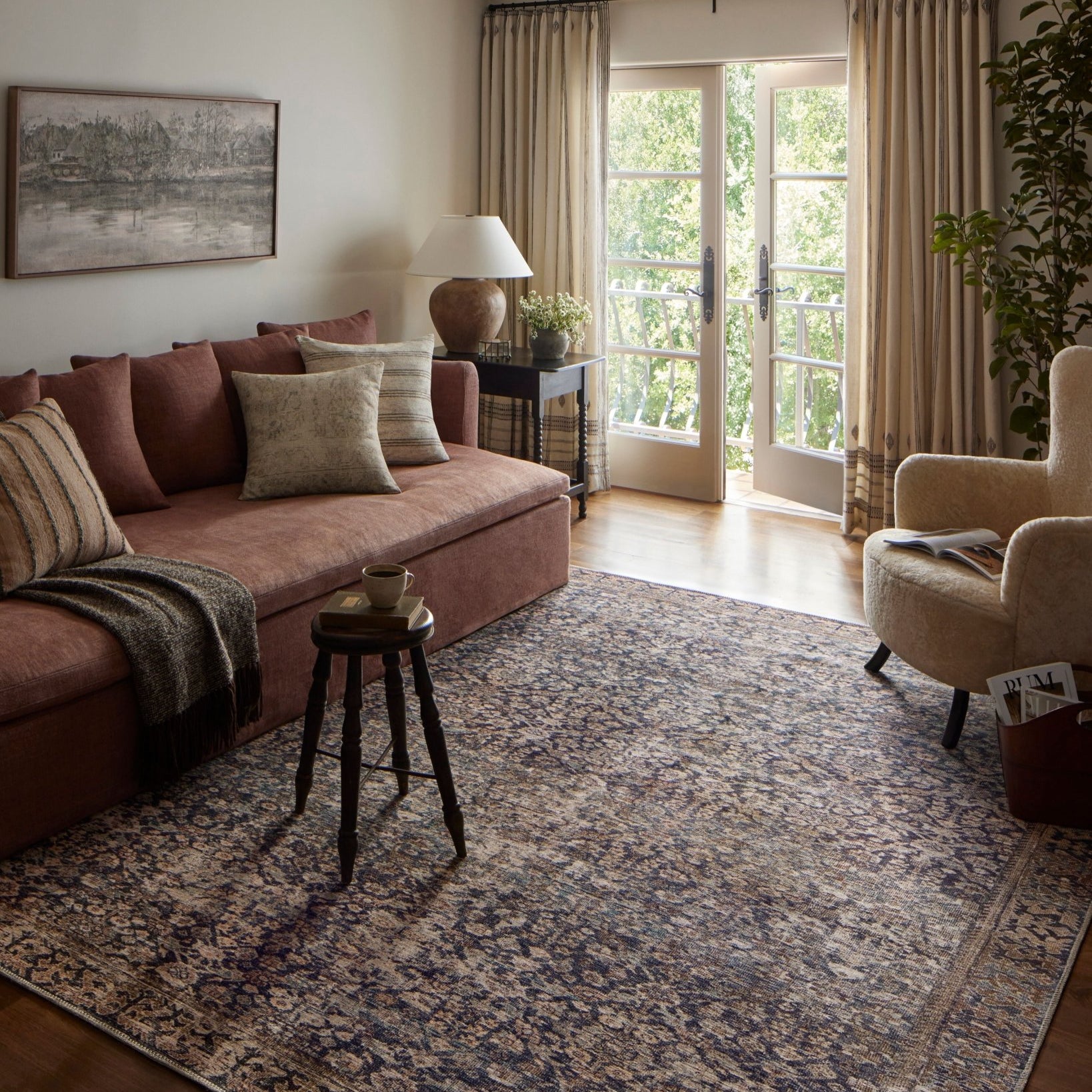 amber lewis loloi tobacco rust Billie BIL-06 Area Rug Amber Lewis | Loloi Rugs