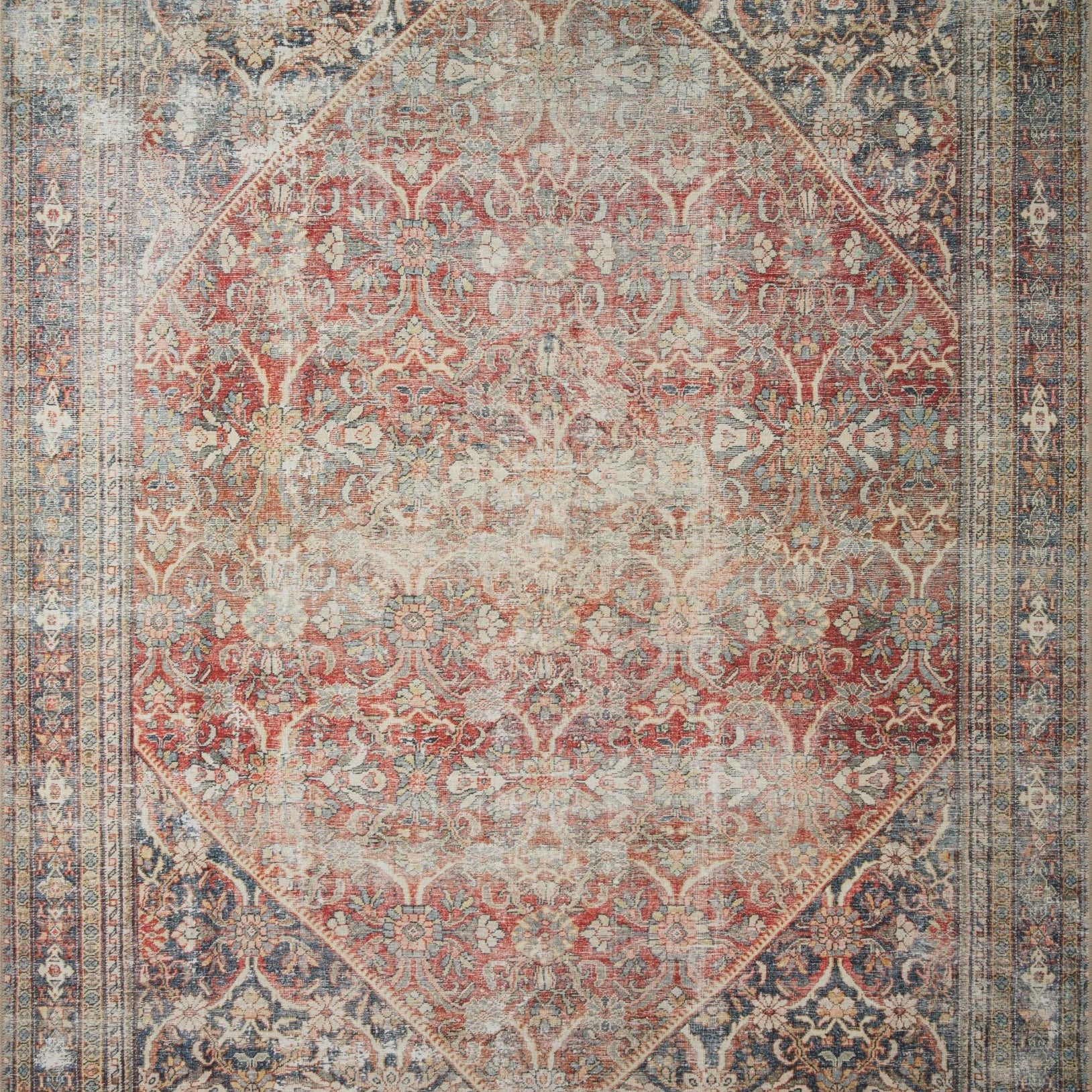Amber Lewis x Loloi Georgie Red / Navy Rug
