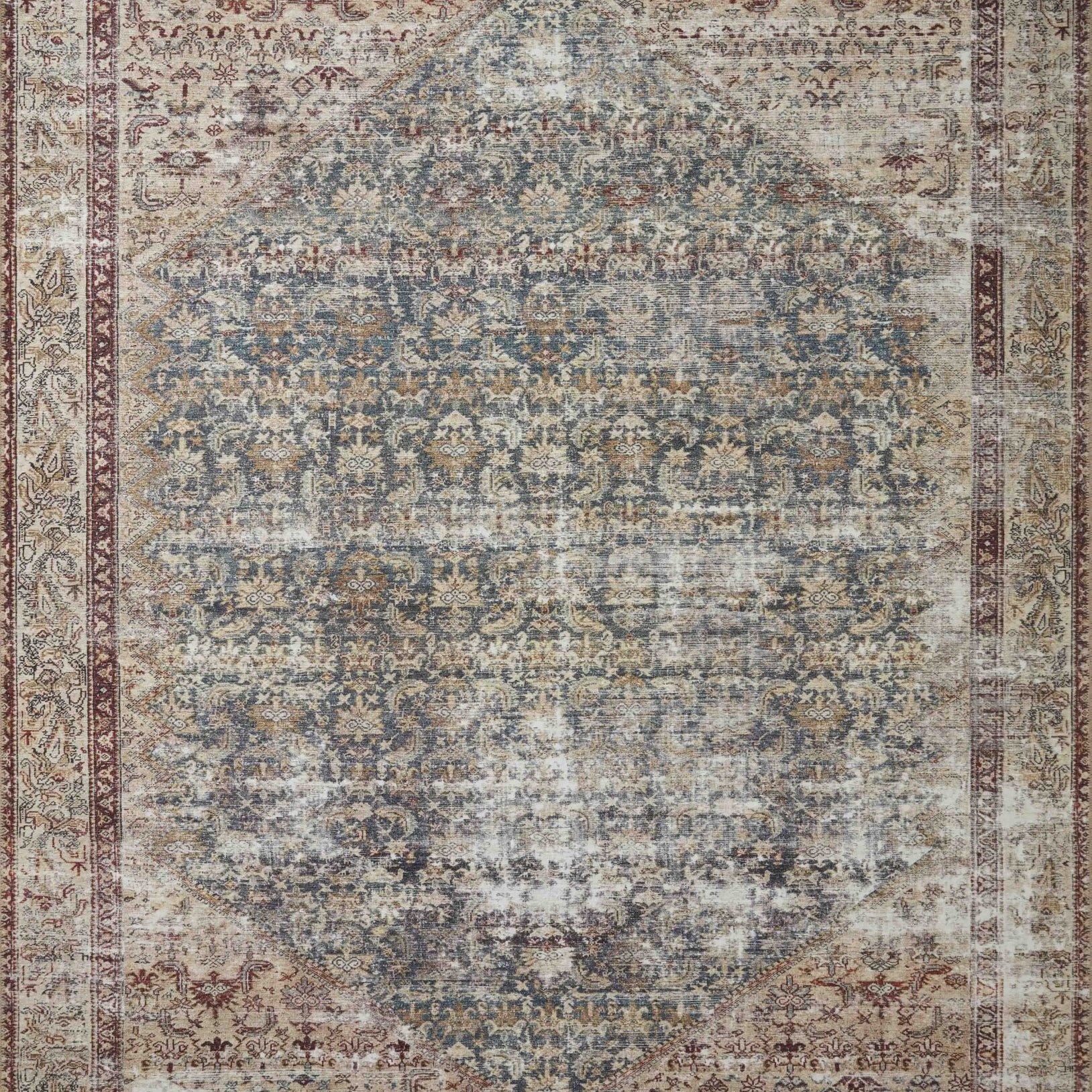 Amber Lewis x Loloi Georgie Teal / Antique Rug