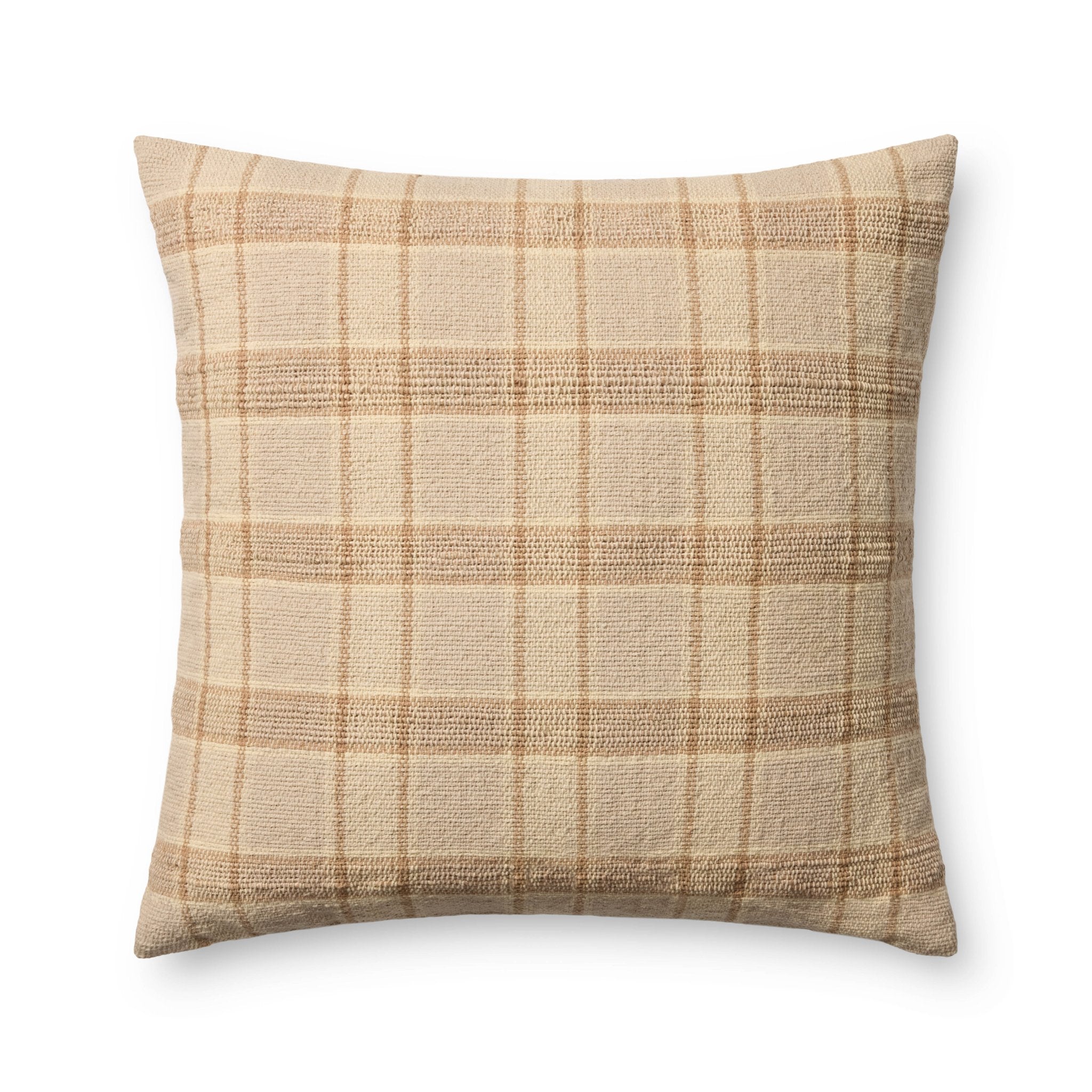 Amber Lewis x Loloi Golden Natural / Multi 22'' x 22'' Pillow Cover Only White Cliff Studio Throw Pillows