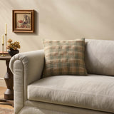 Amber Lewis x Loloi Golden Olive / Multi 20'' x 20'' Pillow Cover Only White Cliff Studio Throw Pillows