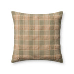 Amber Lewis x Loloi Golden Olive / Multi 20'' x 20'' Pillow Cover Only White Cliff Studio Throw Pillows