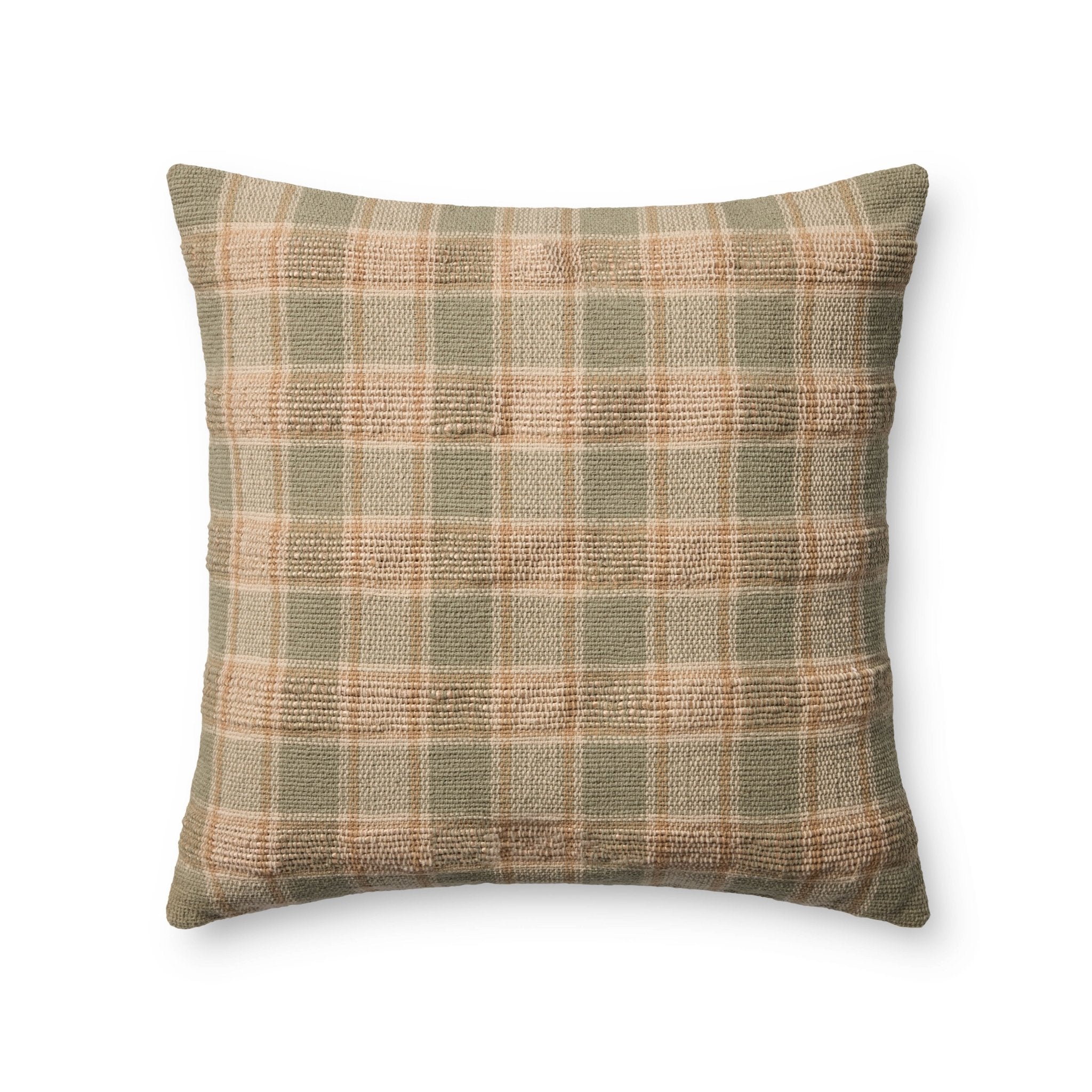 Amber Lewis x Loloi Golden Olive / Multi 20'' x 20'' Pillow Cover Only White Cliff Studio Throw Pillows