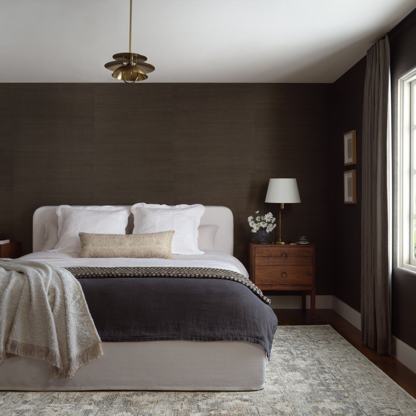 Amber Lewis x Loloi Honora Slate / Beige Rug