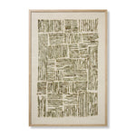 Amber Lewis x Loloi Idlywild Green 3' - 4" x 5' - 0" Wall Art White Cliff Studio Textile Art