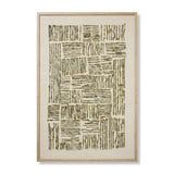 Amber Lewis x Loloi Idlywild Green 3' - 4" x 5' - 0" Wall Art White Cliff Studio Textile Art