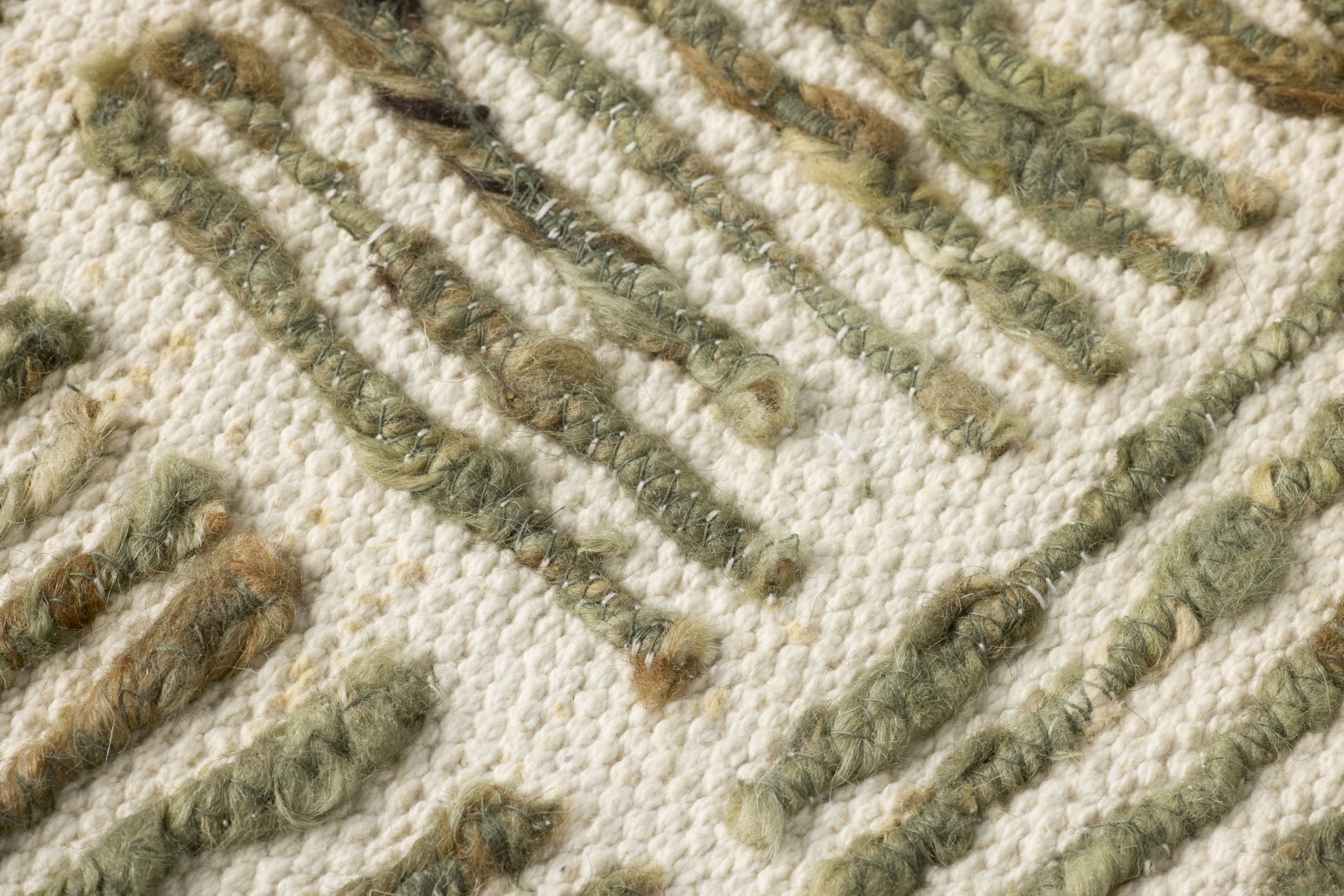 Amber Lewis x Loloi Idlywild Green 3' - 4" x 5' - 0" Wall Art White Cliff Studio Textile Art