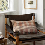 Amber Lewis x Loloi Ivory / Brown 13'' x 21'' Cover Only Pillow