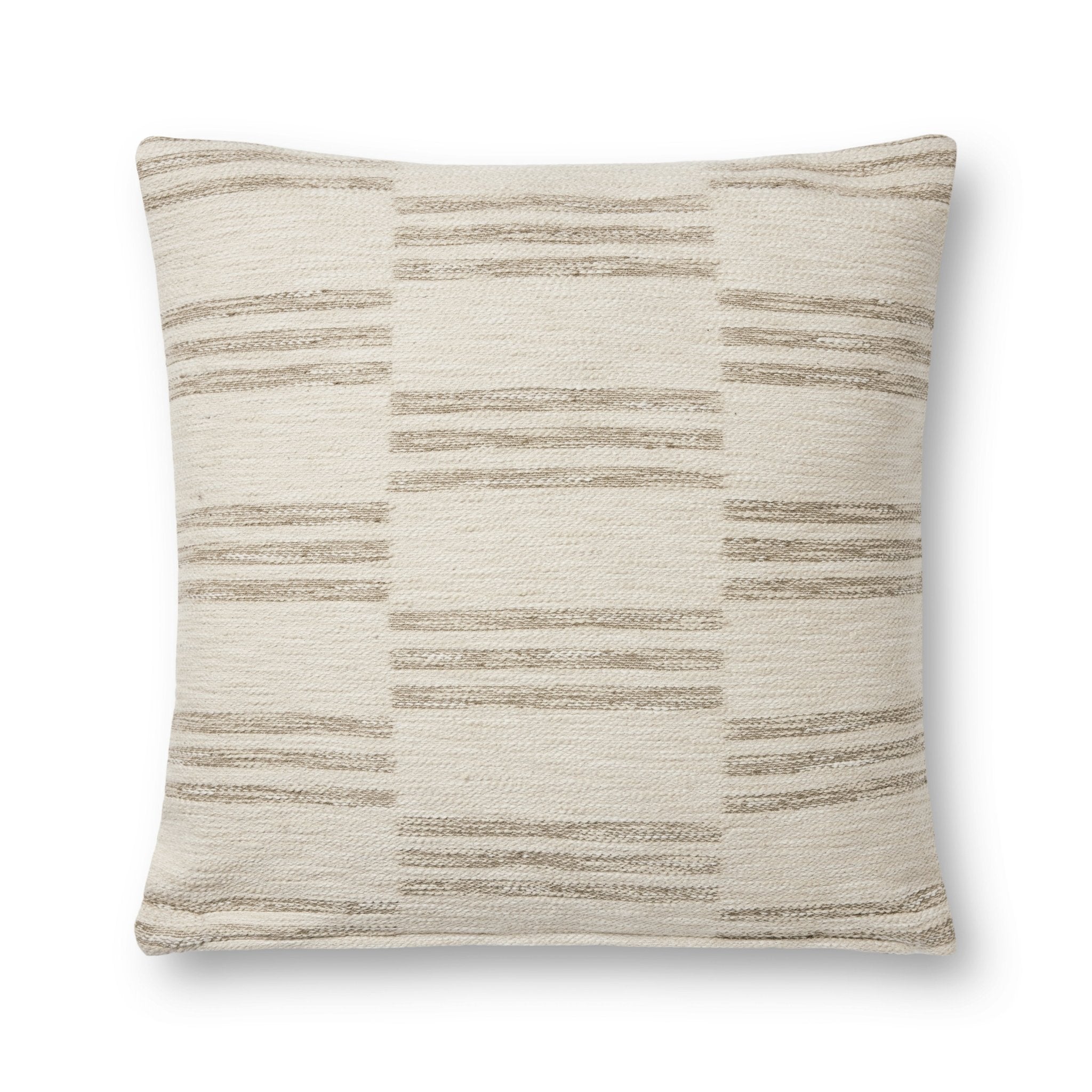 Amber Lewis x Loloi Jay Ivory / Sand 22'' x 22'' Cover Only Pillow