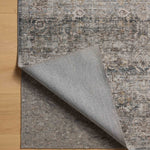 Amber Lewis x Loloi Josie Dove / Gold 18" x 18" Machine Washable Sample Rug White Cliff Studio Area Rugs