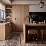 Amber Lewis x Loloi Josie Earth / Natural 18" x 18" Machine Washable Sample Rug White Cliff Studio Area Rugs