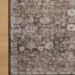 Amber Lewis x Loloi Josie Earth / Natural 18" x 18" Machine Washable Sample Rug White Cliff Studio Area Rugs