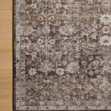 Amber Lewis x Loloi Josie Earth / Natural 18" x 18" Machine Washable Sample Rug White Cliff Studio Area Rugs