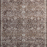 Amber Lewis x Loloi Josie Earth / Natural 18" x 18" Machine Washable Sample Rug White Cliff Studio Area Rugs