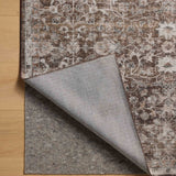 Amber Lewis x Loloi Josie Earth / Natural 18" x 18" Machine Washable Sample Rug White Cliff Studio Area Rugs