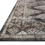 Amber Lewis x Loloi Josie Ink / Earth 18" x 18" Machine Washable Sample Rug White Cliff Studio Area Rugs