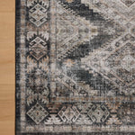 Amber Lewis x Loloi Josie Ink / Earth 18" x 18" Machine Washable Sample Rug White Cliff Studio Area Rugs