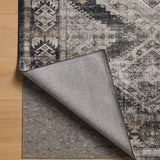 Amber Lewis x Loloi Josie Ink / Earth 18" x 18" Machine Washable Sample Rug White Cliff Studio Area Rugs