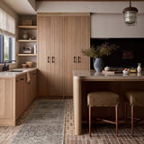 Amber Lewis x Loloi Josie Silver / Natural 18" x 18" Machine Washable Sample Rug White Cliff Studio Area Rugs