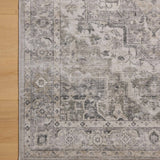 Amber Lewis x Loloi Josie Silver / Natural 18" x 18" Machine Washable Sample Rug White Cliff Studio Area Rugs