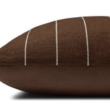 Amber Lewis x Loloi Keisha Chocolate / Natural 18'' x 18'' Pillow Cover Only White Cliff Studio Throw Pillows