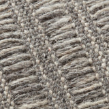 Amber Lewis x Loloi Kit Grey / Natural 22'' x 22'' Cover w/Down Pillow White Cliff Studio Throw Pillows