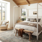 Amber Lewis x Loloi Kit Grey / Natural 22'' x 22'' Cover w/Down Pillow White Cliff Studio Throw Pillows