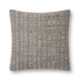 Amber Lewis x Loloi Kit Grey / Natural 22'' x 22'' Cover w/Down Pillow White Cliff Studio Throw Pillows