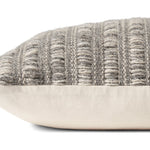 Amber Lewis x Loloi Kit Grey / Natural 22'' x 22'' Cover w/Down Pillow White Cliff Studio Throw Pillows