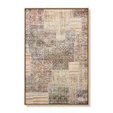 Amber Lewis x Loloi Laguna Multi 3' - 3" x 4' - 11" Wall Art White Cliff Studio Textile Art